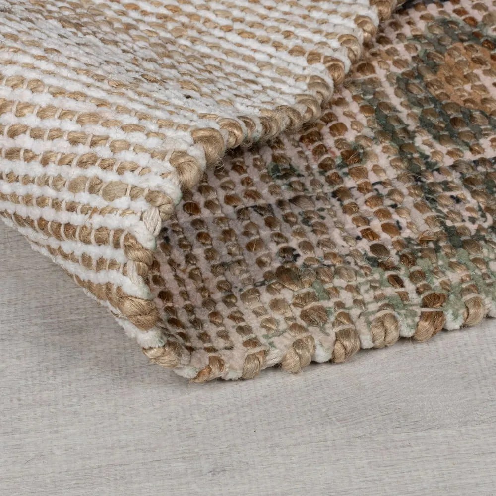 Passatoia color kaki in misto iuta tessuta a mano 60x230 cm Selena Jute Traditional – Flair Rugs