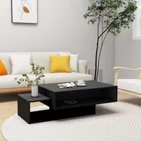 Tavolino da Salotto Nero 105x55x32 cm in Truciolato 808523