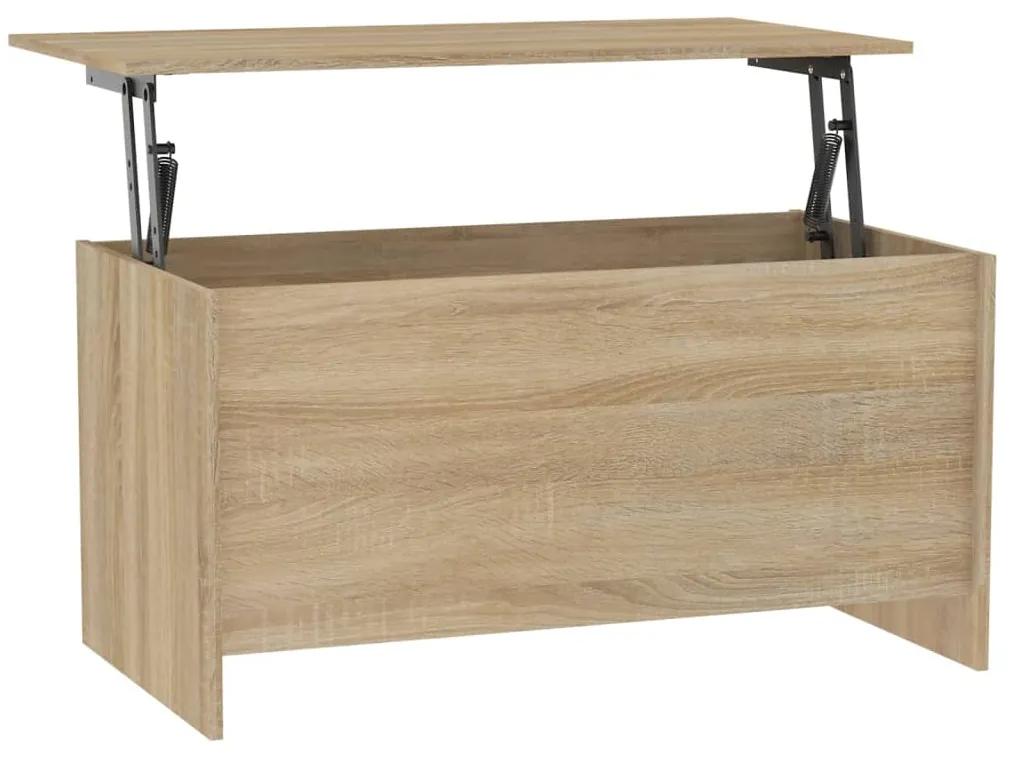 Tavolino rovere sonoma 102x55,5x52,5 cm in legno multistrato