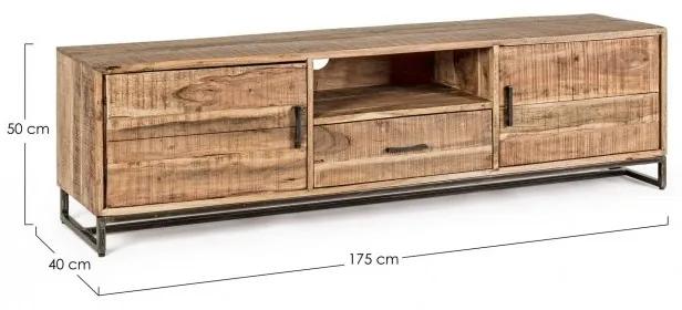 Mobile Porta Tv 2 ante -1 cassetto in legno stile design