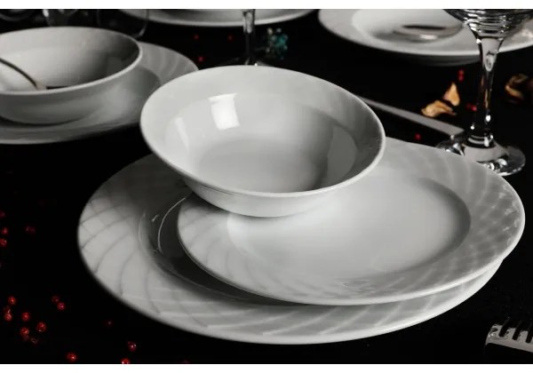 Set da tavola 24 pezzi bianco/porcellana