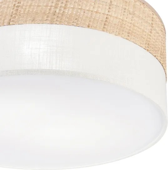 Plafoniera SIRJA DOUBLE BOHO 2xE14/15W/230V Ø 35 cm beige/crema