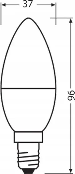 LED Lampadina in plastica riciclata B40 E14/4,9W/230V 4000K - Ledvance