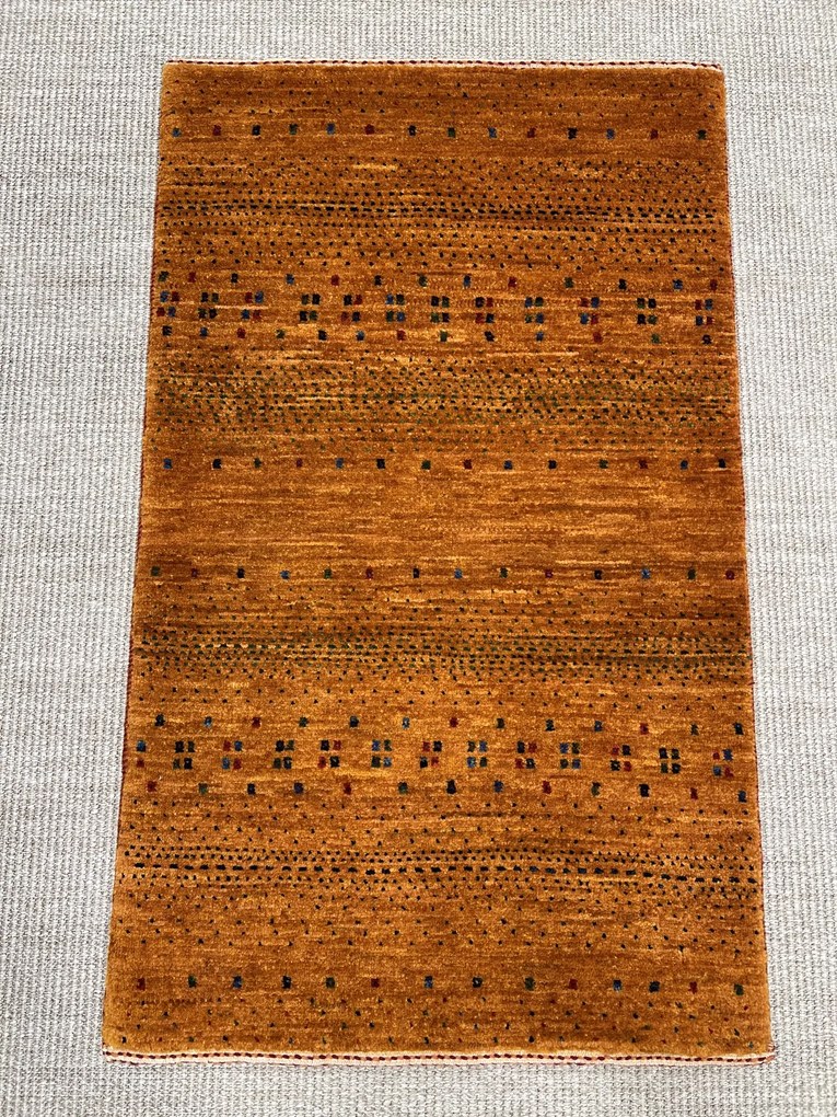 Loribaft Tappeto 60 x 100 Giallo (Iran) Annodato A Mano