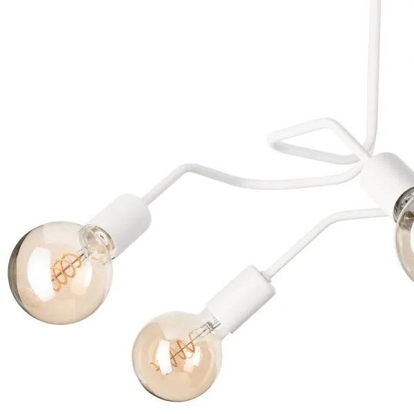 Lampadario a plafone MATYLDA 5xE27/60W/230V bianco