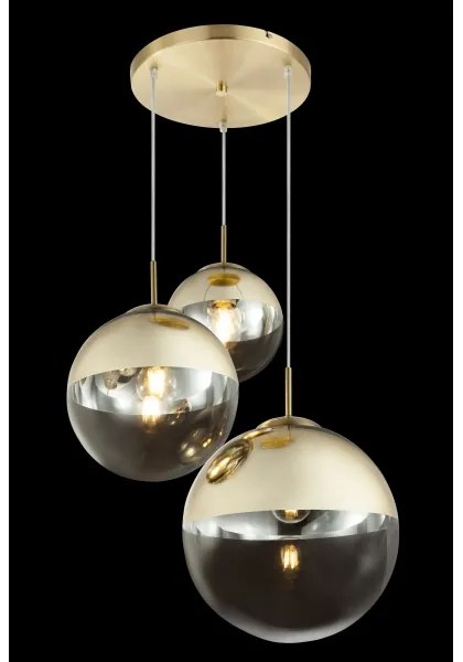 GLOBO 15855-3 - Lampadario a sospensione con filo VARUS 3xE27/40W/230V