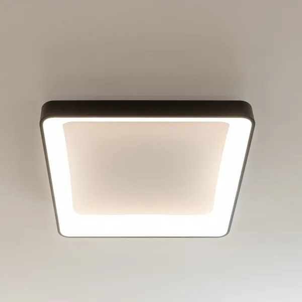 Brilagi - Plafoniera LED dimmerabile FALCON II LED/125W/230V 60x60 cm nera + telecomando