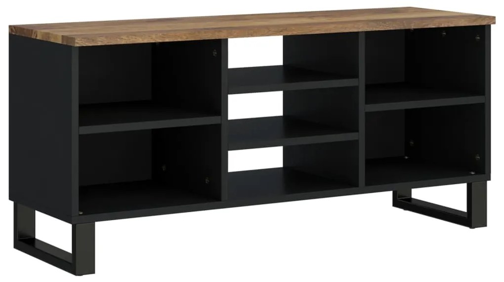 Mobile TV 100x33x46cm Legno Massello Mango e Legno Multistrato