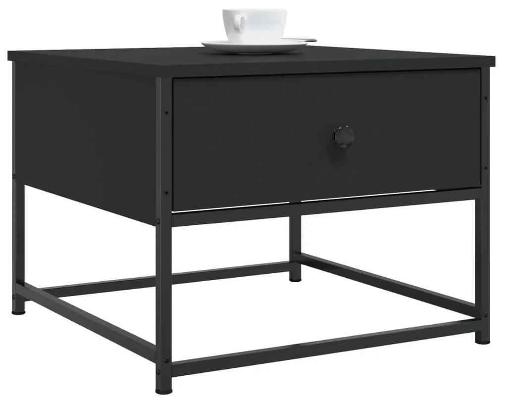 Tavolino da salotto nero 51x51x40 cm in legno multistrato