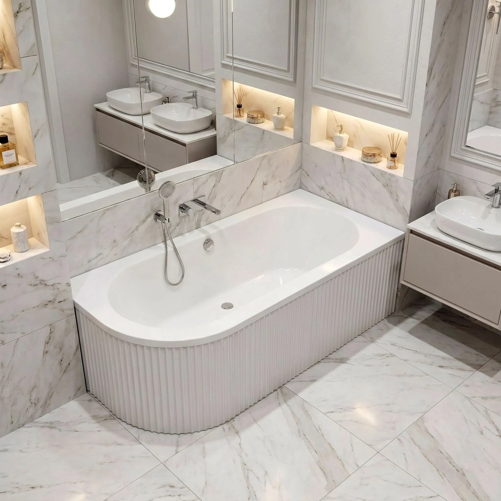 Vasca bagno Rea Orion Stripe Right 150cm