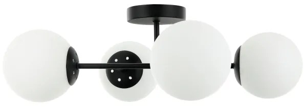 Plafoniera MADDIE 4xE14/5W/230V nero