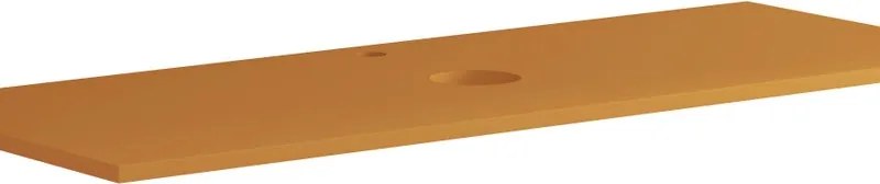 Top per lavabo Kyoto L 120 x H 1.8 x P 46 cm laccato opaco senape truciolare