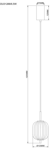 Zuma Line 003064-034751 - Lampadario LED sospeso su cavo AKARI LED/6,5W/230V Ø 13 cm oro