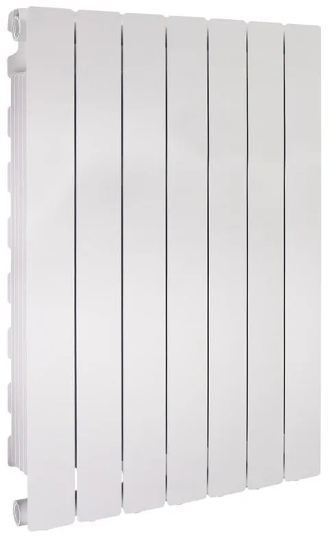 Radiatore acqua calda PRODIGE MODERN in alluminio, 7 elementi, interasse 800 mm, neutral white