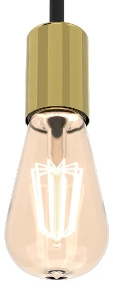 Applique FLAME 2xE27/60W/230V nero/oro