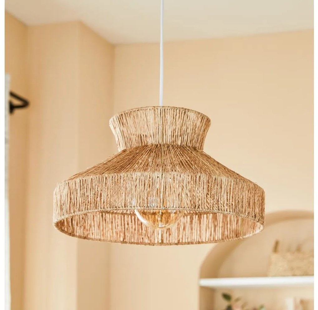 Atmosphera - Lampadario a sospensione con filo ZELIA 1xE27/40W/230V iuta