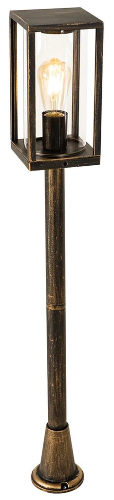 Lampada da terra per esterni vintage oro anticato 100 cm IP44 - Charlois