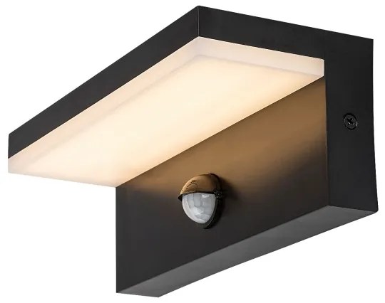 Rabalux 77115-Applique da esterno con sensore ZARAGOZA LED/9W/230V IP54 nero