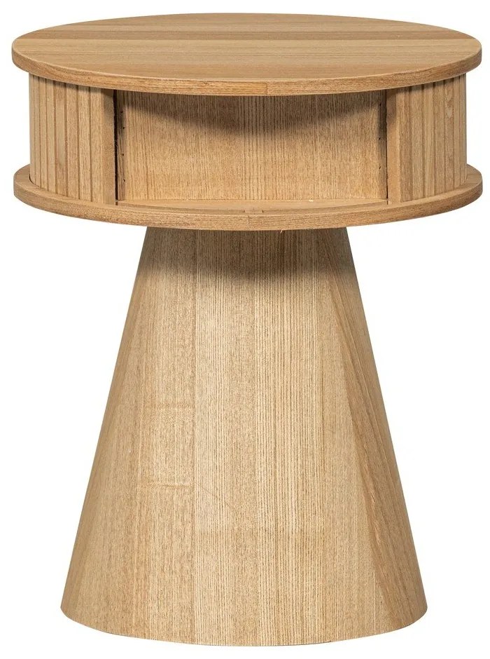 Comodino di colore naturale con effetto pino Karri – WOOOD