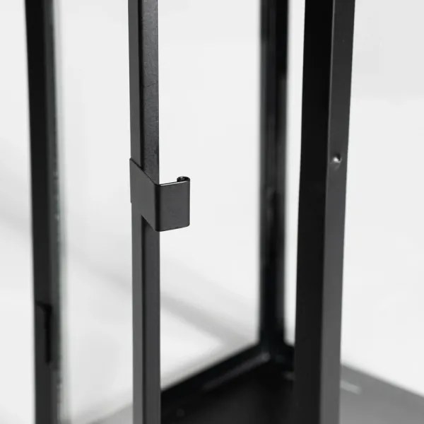 Lanterna decorativa 49 cm nera