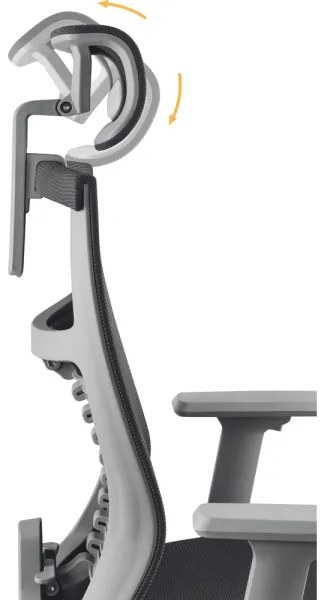 Yenkee - Sedia da ufficio nera/grigia