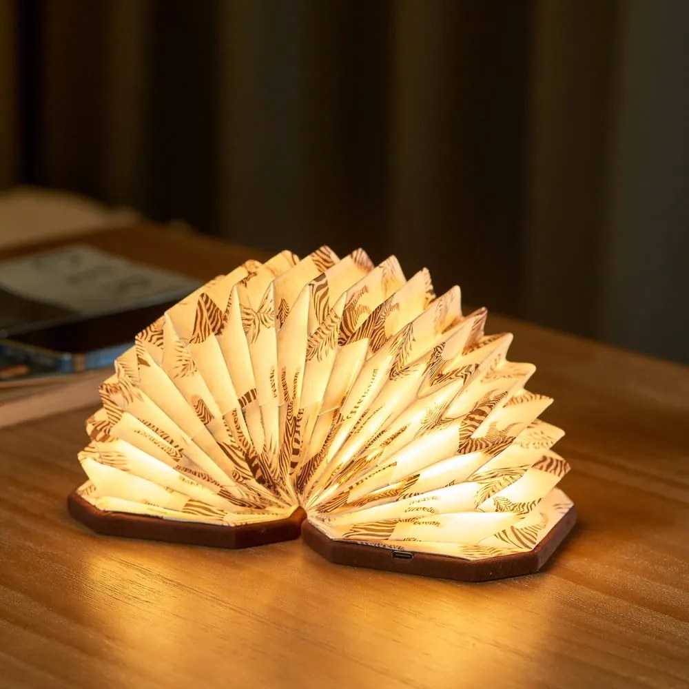 Decorazione luminosa marrone scuro con ricarica USB Velvet Accordion – Gingko