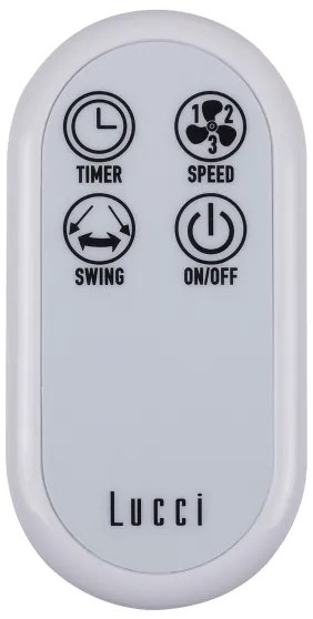 Lucci Air 213128EU - Ventilatore da parete BREEZE 55W/230V bianco + telecomando