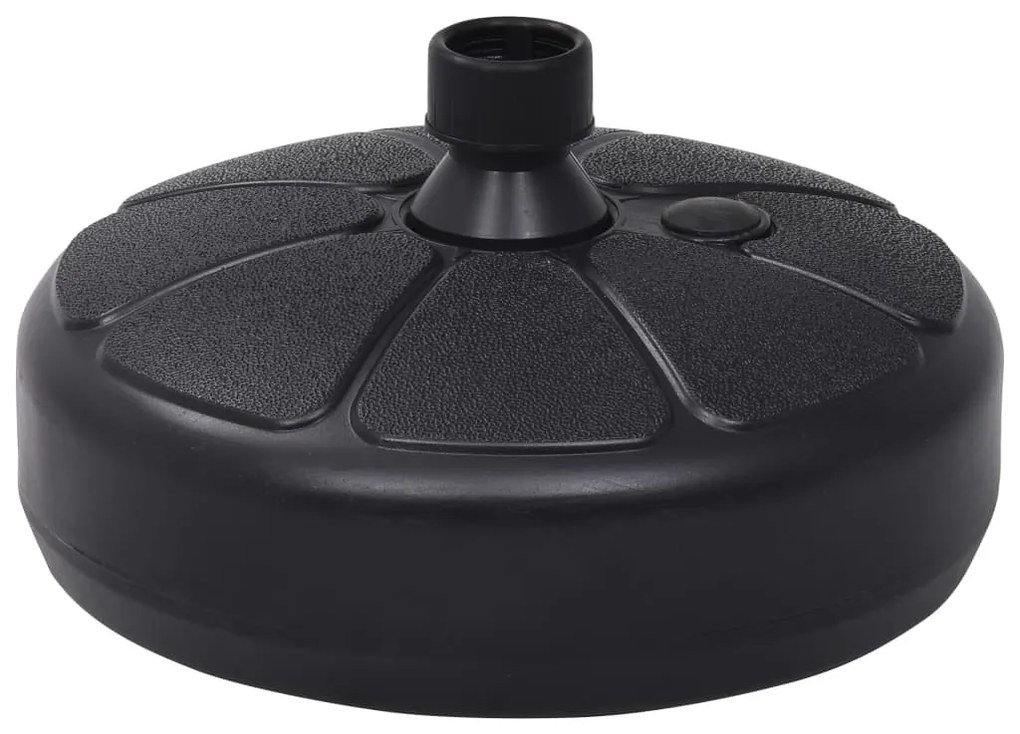 Base Per Ombrellone Riempibile Con Sabbia/acqua 15l Nera /