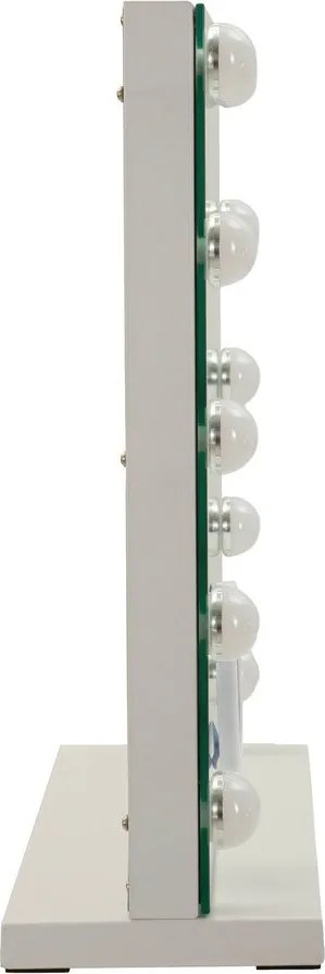 Specchio da parete con illuminazione/con ripiano 55x43 cm Hollywood – Mauro Ferretti