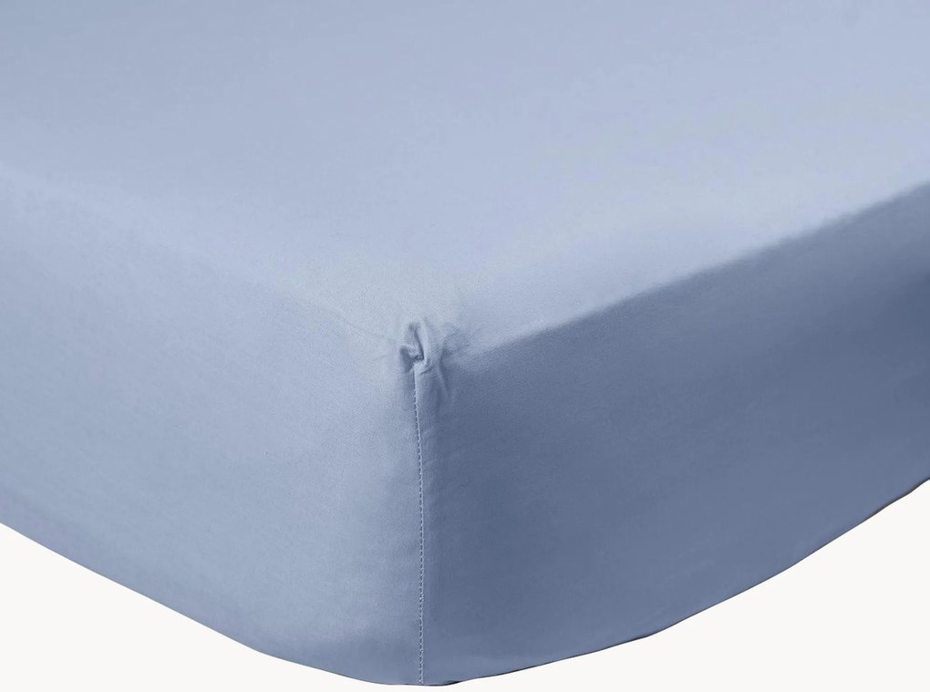 Lenzuolo con angoli boxspring in cotone percalle Sky