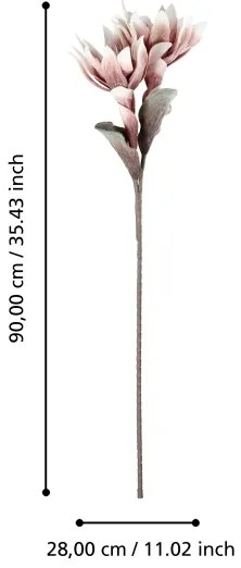 Eglo 428124 - Fiore artificiale MOLAVE 90 cm rosa