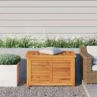 Contenitore Giardino con Borsa 90x50x58cm Legno Massello Teak 363270