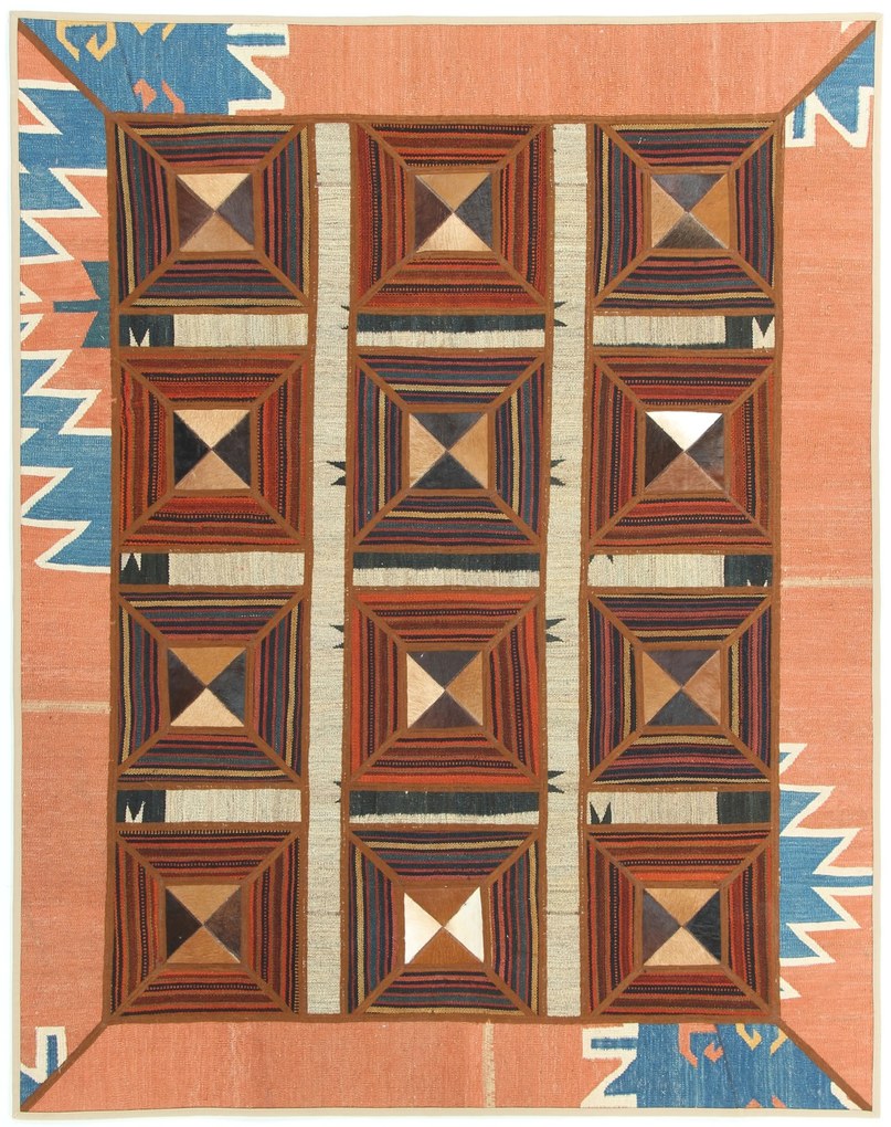 Kilim Tappeto 150x190 (Iran) Tessuto A Mano