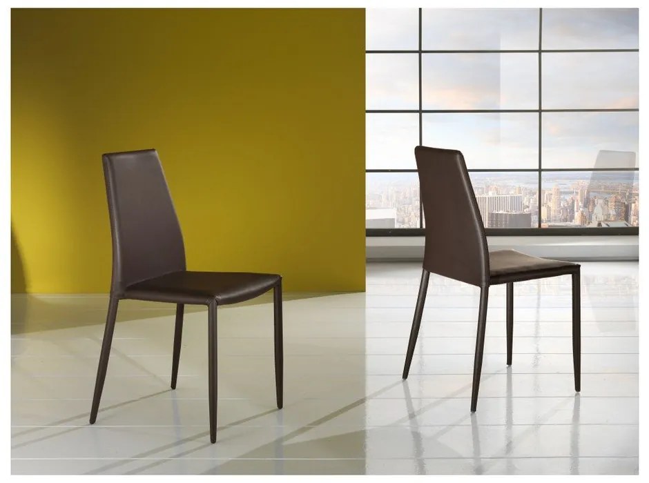 Sedie da pranzo marroni in un set di 2 Lion - Tomasucci