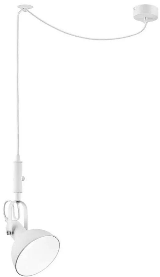 Lampadario a sospensione con filo IRMA 1xE14/28W/230V bianco