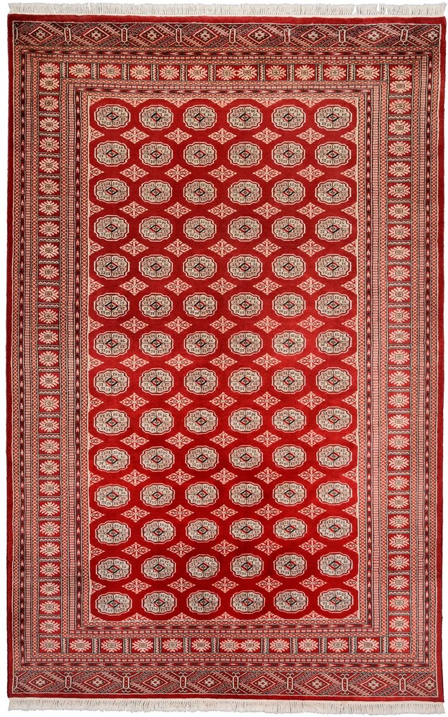 Bokhara Tappeto orientale 200x310 Rosa (Pakistan) Annodato A Mano