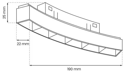 Luce LED per sistema ferroviario MAGNETIC TRACK LED/6W/48V 4000K nero