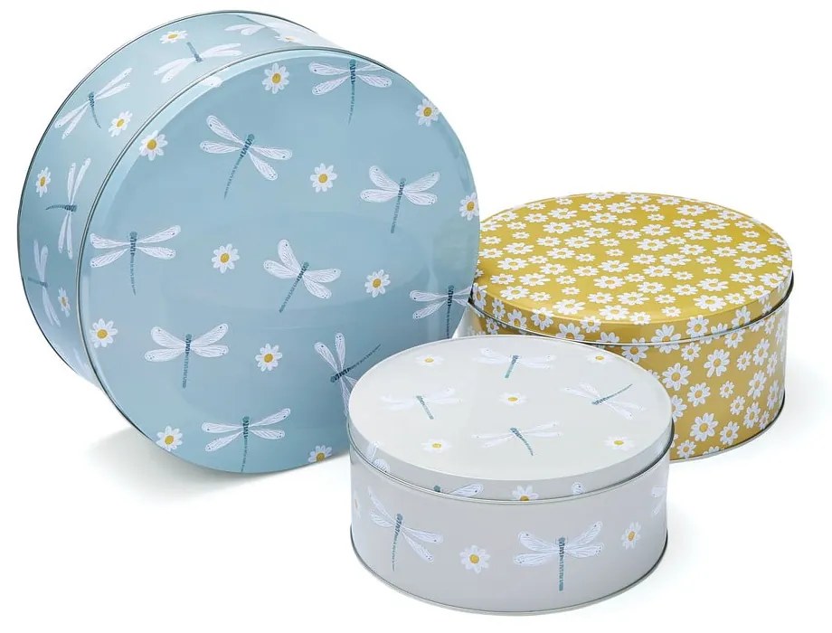 Barattoli per caramelle in acciaio in set da 3 English Meadow - Cooksmart ®