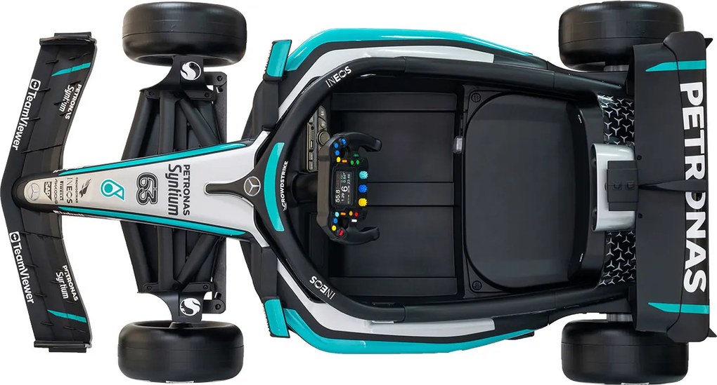 Macchina Elettrica per Bambini Licenza Mercedes F1 12V con Telecomando Nero...