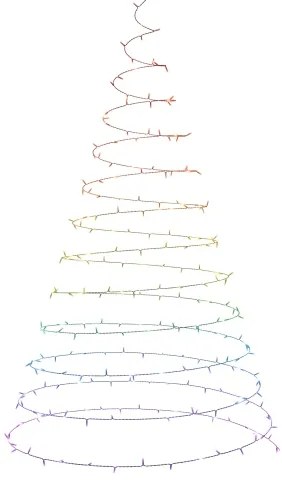 LED RGBW da esterno Catena natalizia ESSENTIALS 250xLED 2x10m 2700-6500K Wi-Fi IP44