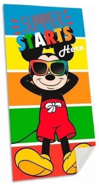 Trade Shop - Telo Mare In Cotone Topolino Mickey Mouse Asciugamano Mare Piscina Bambini