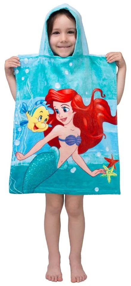 Accappatoio per bambini in spugna turchese Ariel Friends - Jerry Fabrics