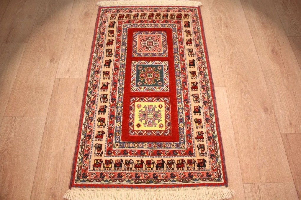 Kilim Tappeto 60x100 (Iran) Tessuto A Mano