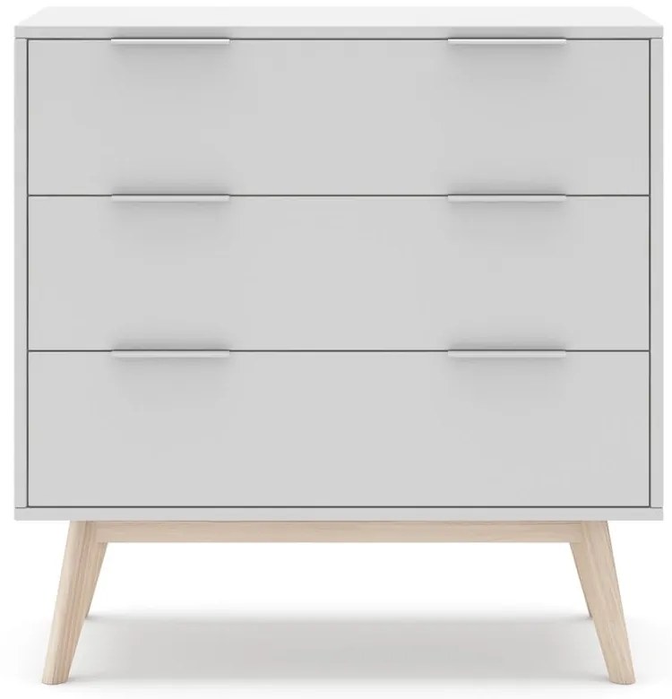 Cassettiera bassa bianca 80x83 cm Campus - Marckeric