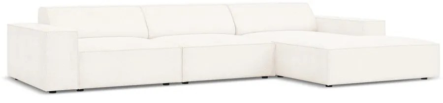 Divano angolare beige in tessuto bouclé (angolo destro) Jodie - Micadoni Home