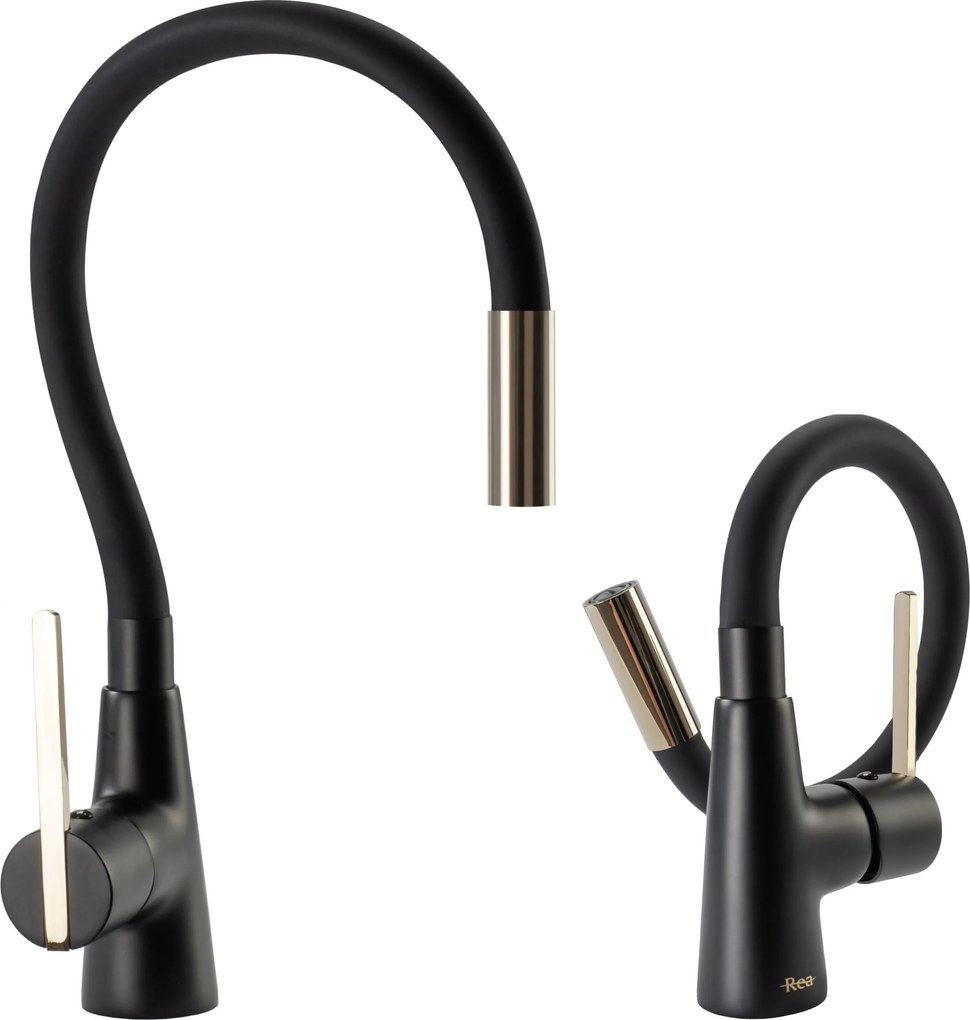 Rubinetto da cucina Rea ICON Black/Gold