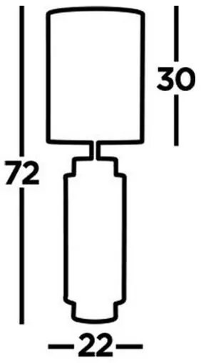 Searchlight EU59041AB - Lampada da tavolo FLASK 1xE27/60W/230V verde
