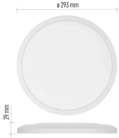 Plafoniera LED FLORI LED/18W/230V 4000K bianco diametro 29 cm