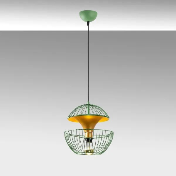 Lampadario a sospensione con filo TELMANDER 1xE27/40W/230V verde