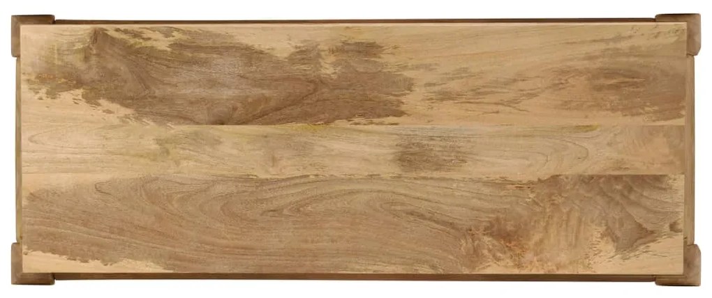 Tavolo consolle in legno massello di mango 118x38x76 cm